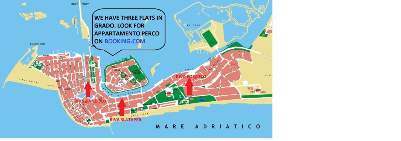 Appartamento Perco Riva Foscolo Grado Buitenkant foto